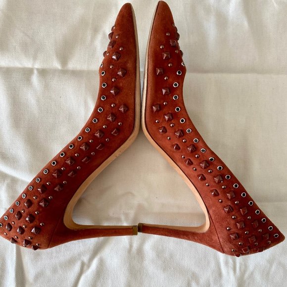 JCrew Collection Suede Studded Pumps - Picture 7 of 8